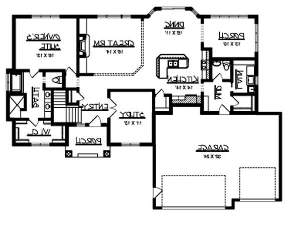 Main Floor Plan image of The Wendell House Plan